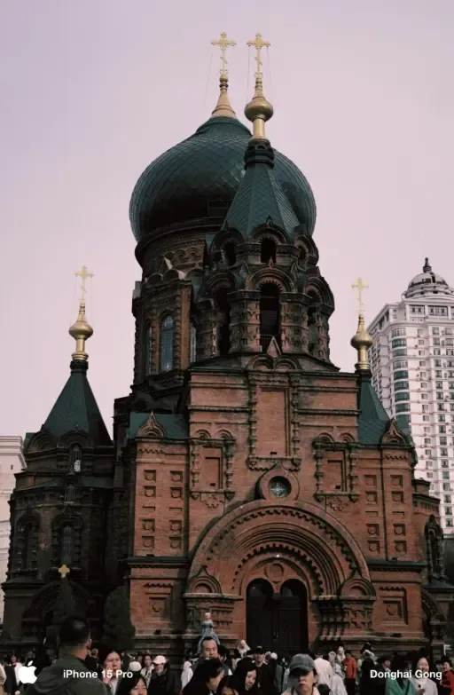 哈尔滨市中央大街索菲亚教堂