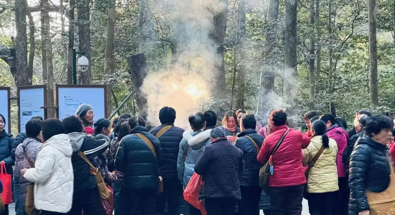 祭扫人群
